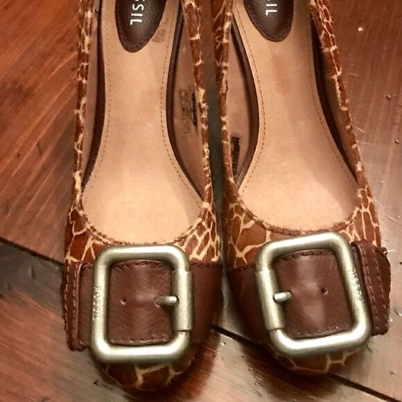 FOSSIL ANIMAL PRINT HEELS  - Picture 2 of 9
